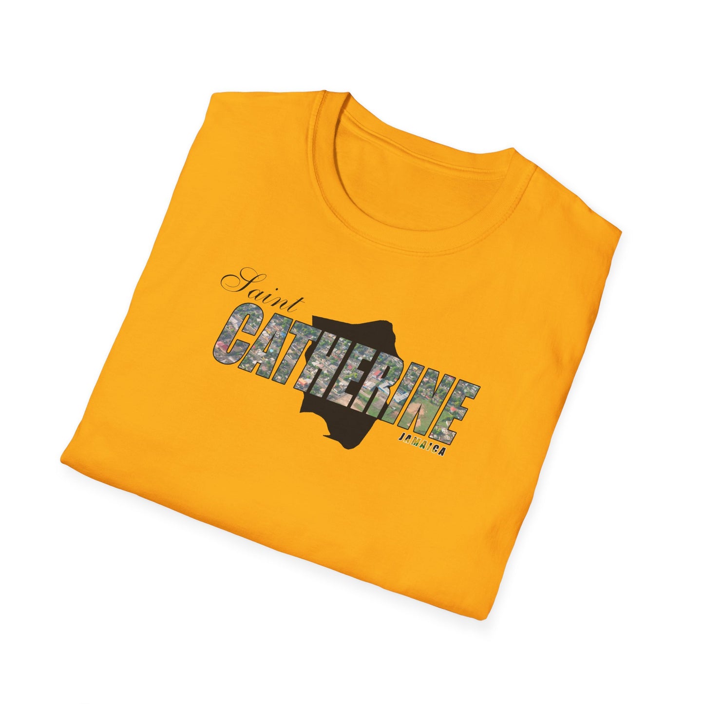 Saint Catherine Unisex Softstyle T-Shirt – Comfortable Beachwear for Vacation Vibes