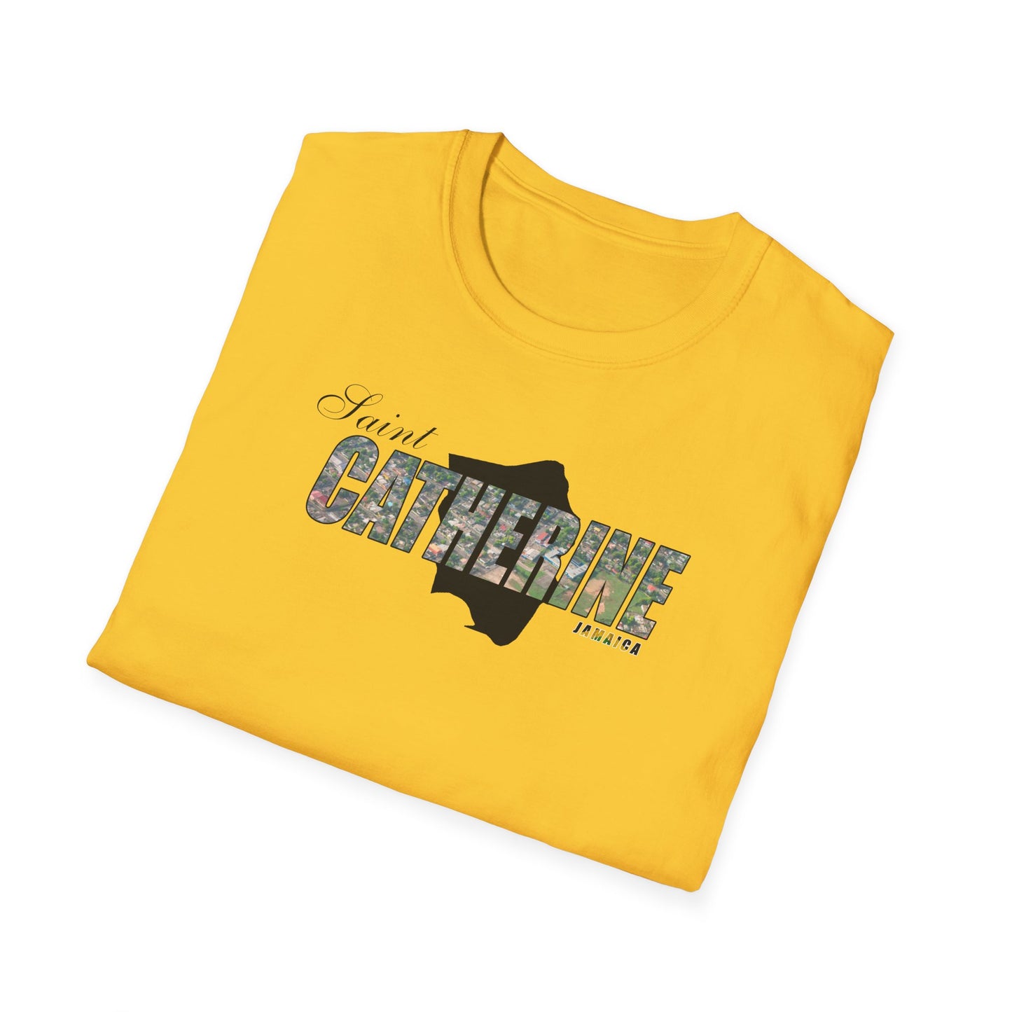 Saint Catherine Unisex Softstyle T-Shirt – Comfortable Beachwear for Vacation Vibes