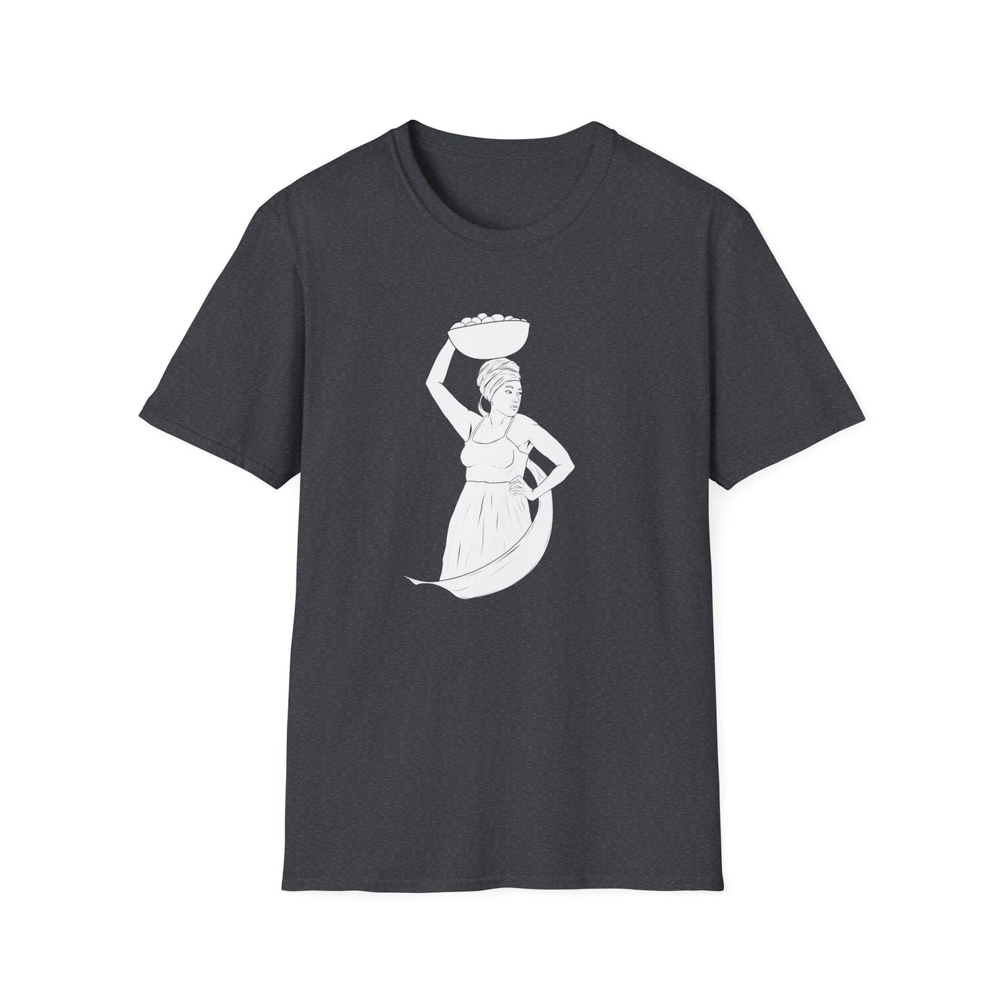 Market Woman Illustration Unisex Softstyle T-Shirt