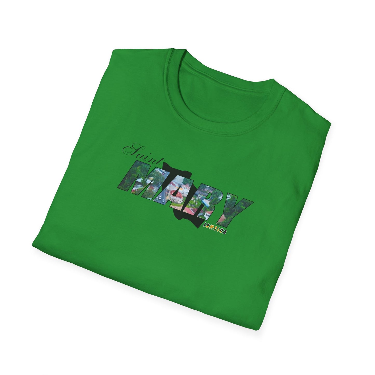 Saint Mary Unisex Softstyle T-Shirt – Comfortable Beachwear for Vacation Vibes