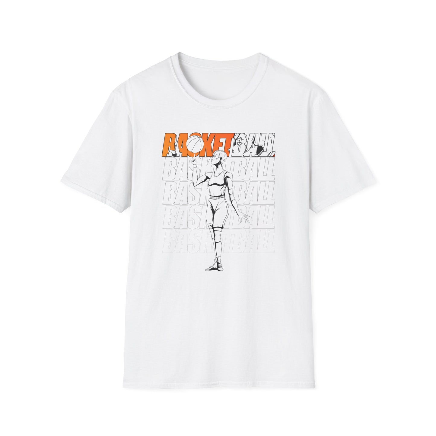 Basketball Female Vibes Unisex Softstyle T-Shirt - Sporty Graphic Tee