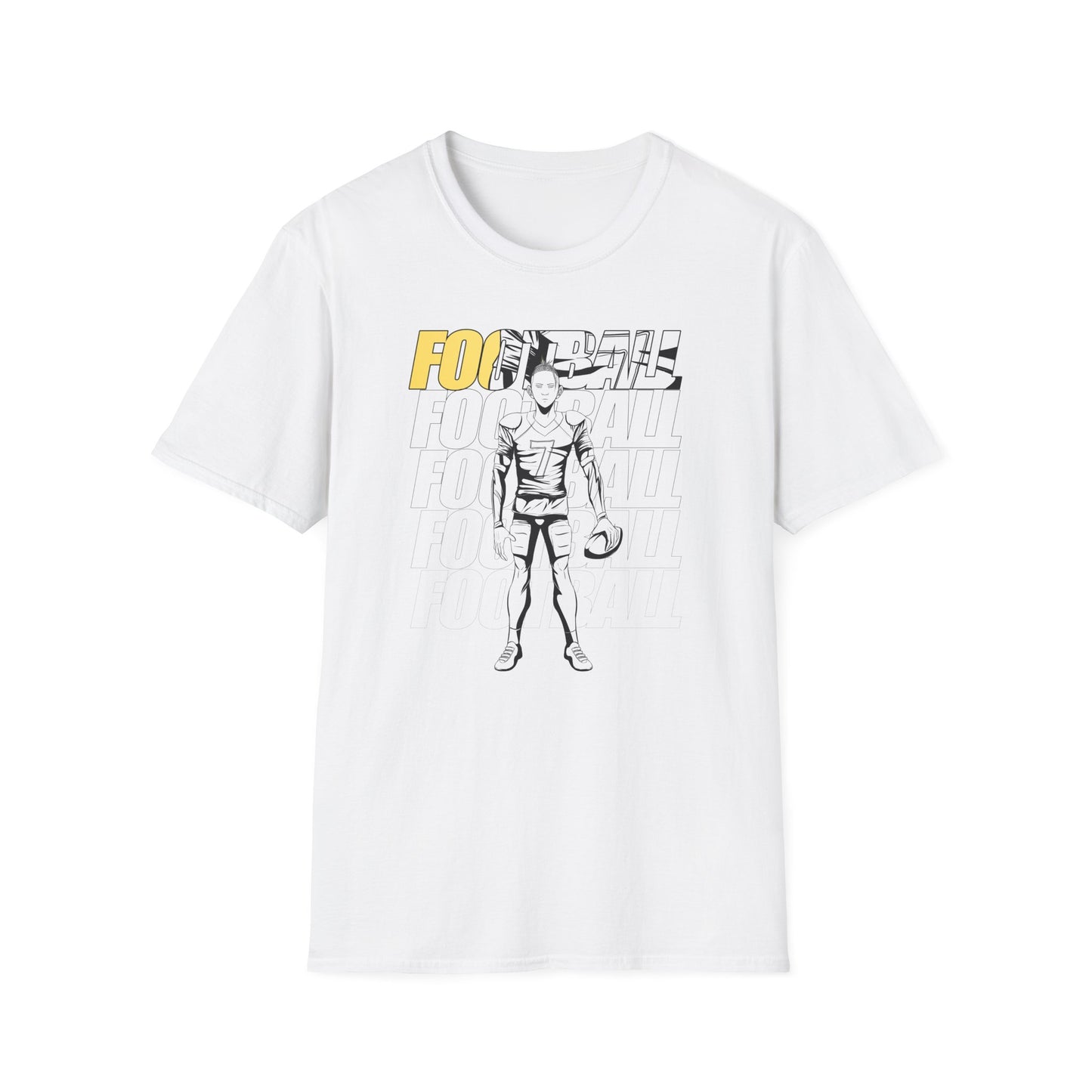 Football Male Graphic - Unisex Softstyle T-Shirt - Perfect for Sports Fans