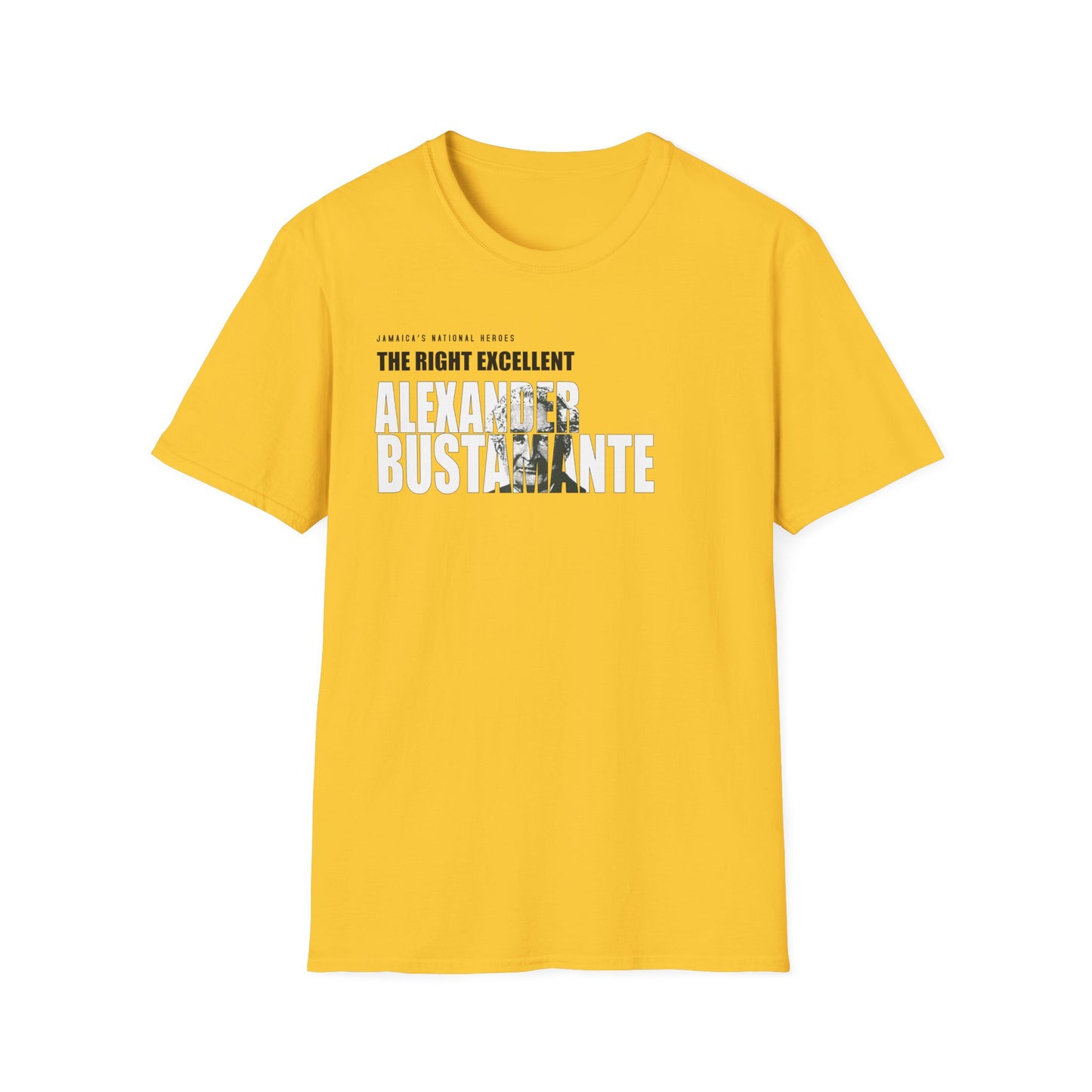 Alexander Bustamante Tribute T-Shirt - Softstyle Jamaica National Hero Series