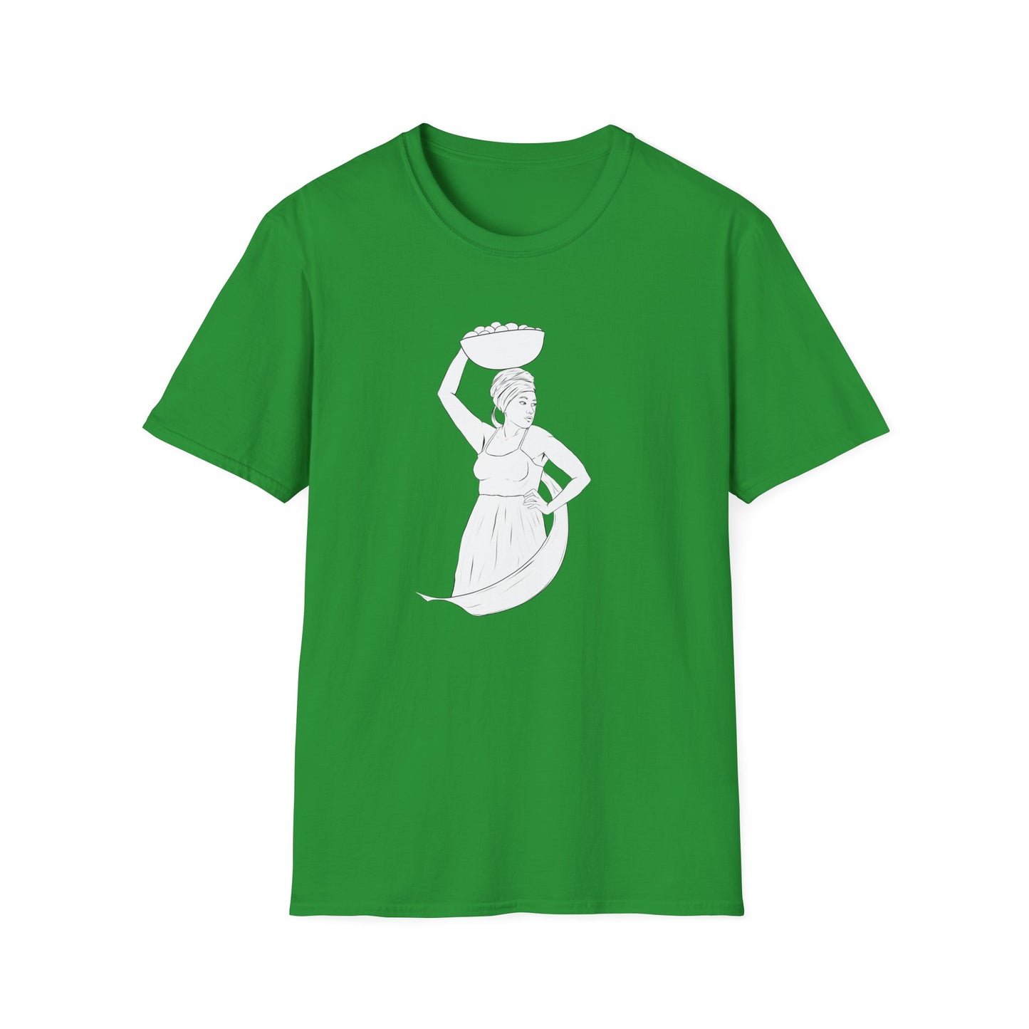 Market Woman Illustration Unisex Softstyle T-Shirt