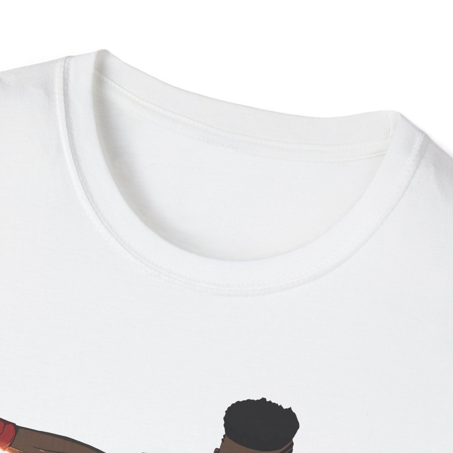 Dragon Style Male Graphic Unisex Softstyle T-Shirt | Bold Art Design for Creative Souls
