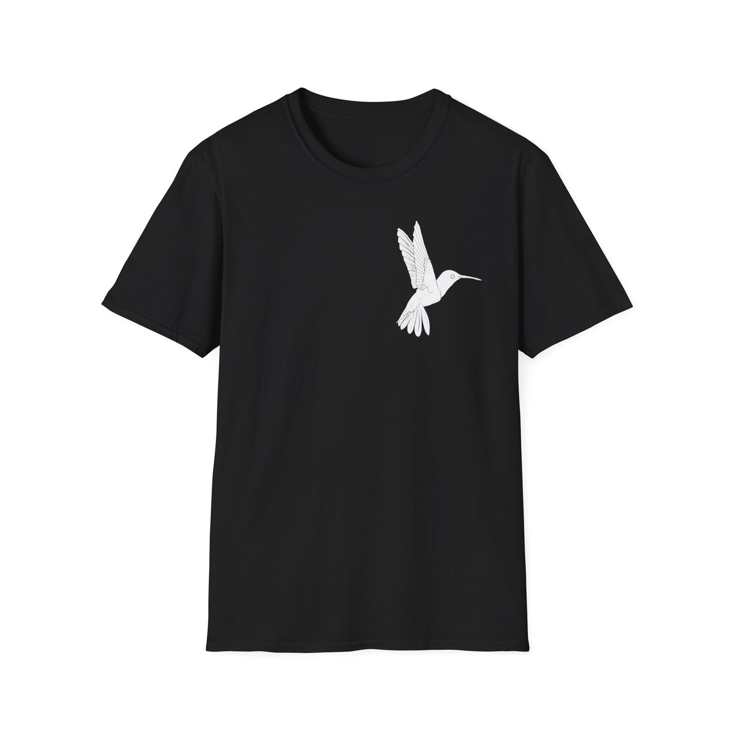 Hummingbird Design Unisex Softstyle T-Shirt - Nature Lover's Casual Tee