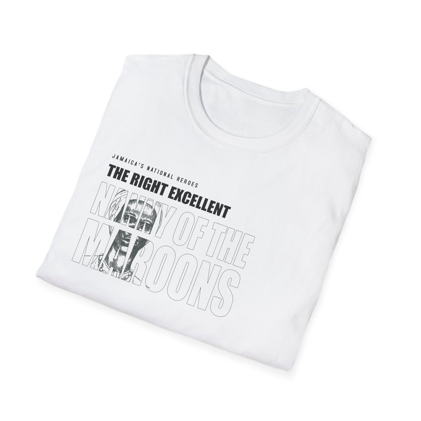 Nanny of the Maroons Tribute T-Shirt - Softstyle Jamaica National Hero Series