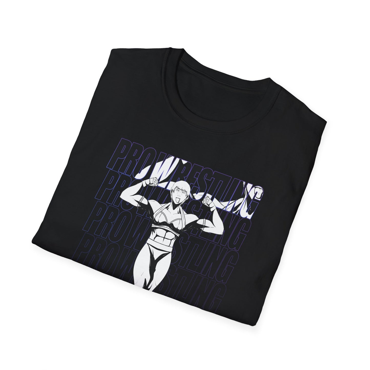 Pro Wrestling Female Graphic Unisex Softstyle T-Shirt