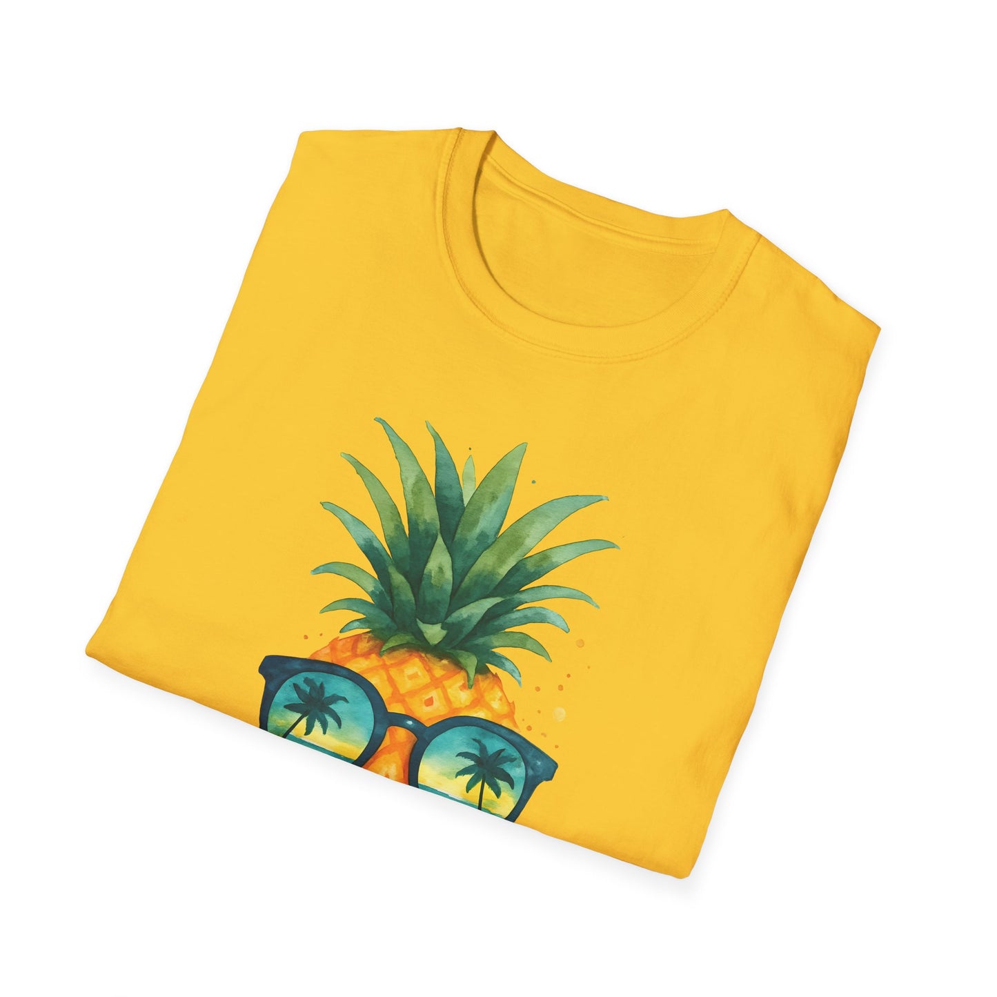 Cool Pineapple Sunglasses T-Shirt | Summer Vibes, Beachwear, Gift for Pineapple Lovers, Tropical Party Outfit, Unisex Tee