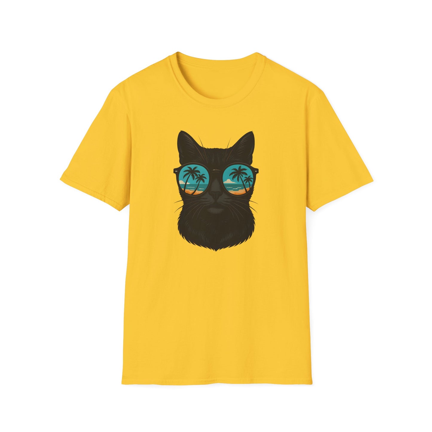 Cool Cat Sunglasses T-Shirt, Summer Tee, Cat Lover Gift, Unisex Graphic Tee, Beach Vibes Shirt, Casual Wear