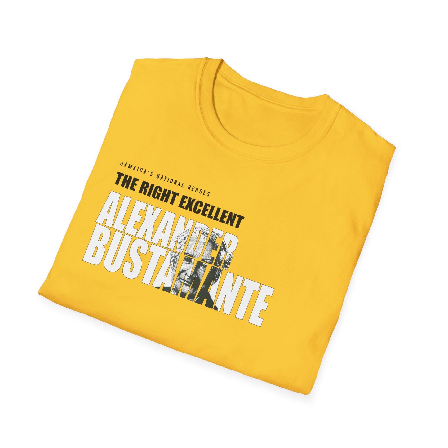 Alexander Bustamante Tribute T-Shirt - Softstyle Jamaica National Hero Series