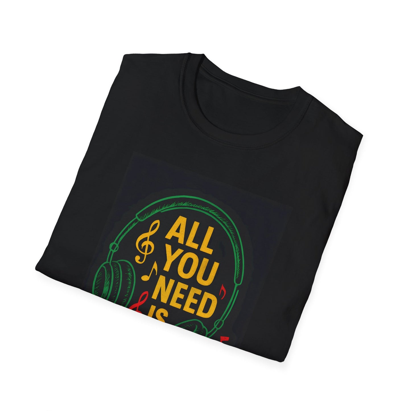Reggae - Music T-Shirt, Unisex Softstyle Tee, Perfect Gift for Music Lovers, Vibrant Graphic Tees for Festivals, Summer Parties