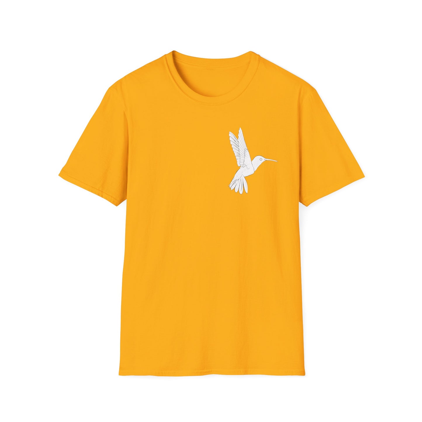 Hummingbird Design Unisex Softstyle T-Shirt - Nature Lover's Casual Tee
