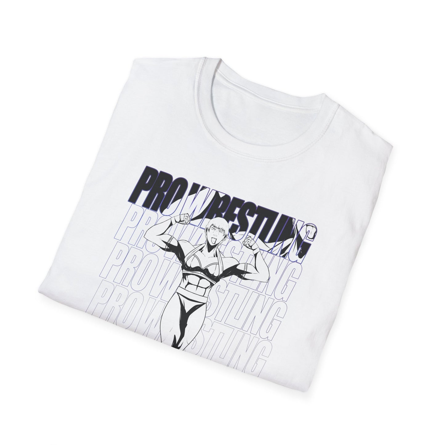 Pro Wrestling Female Graphic Unisex Softstyle T-Shirt