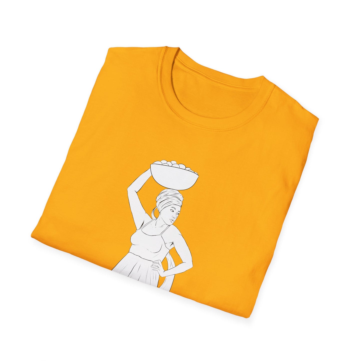 Market Woman Illustration Unisex Softstyle T-Shirt