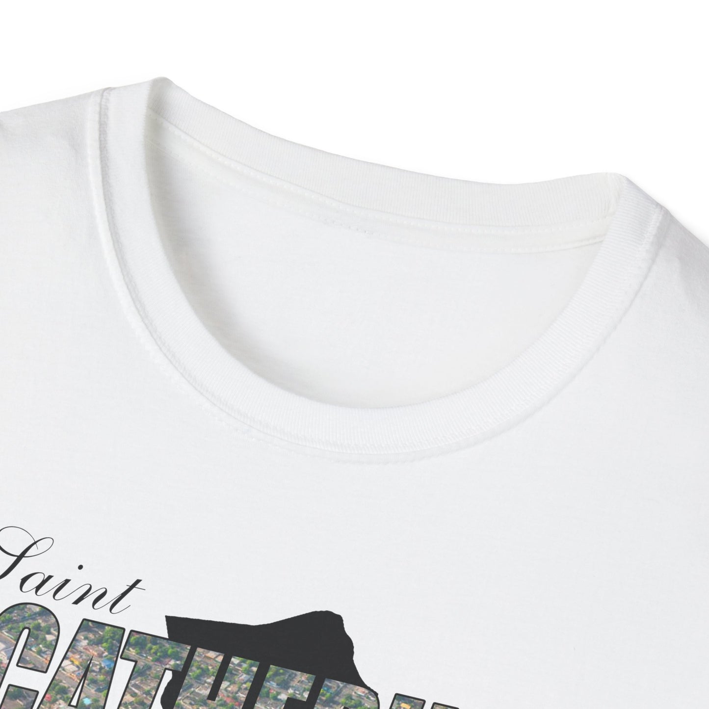 Saint Catherine Unisex Softstyle T-Shirt – Comfortable Beachwear for Vacation Vibes