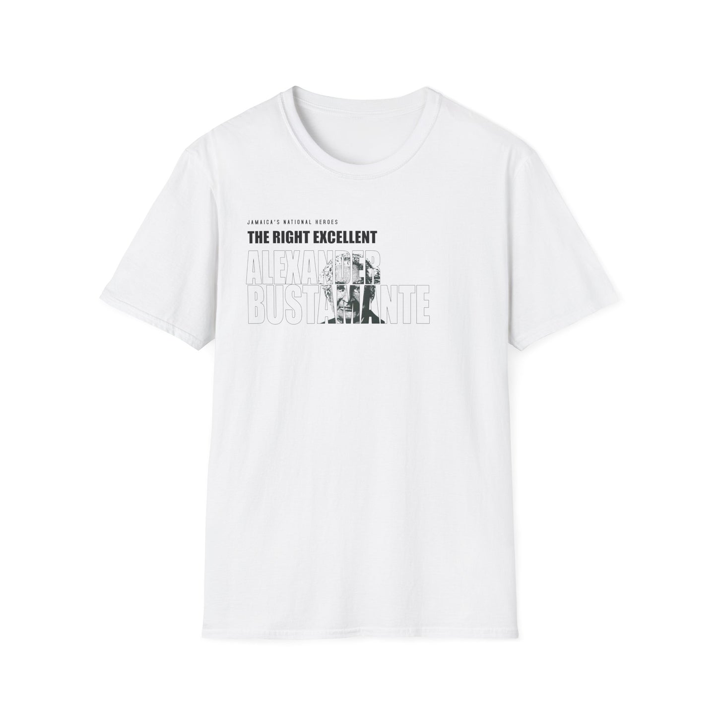 Alexander Bustamante Tribute T-Shirt - Softstyle Jamaica National Hero Series