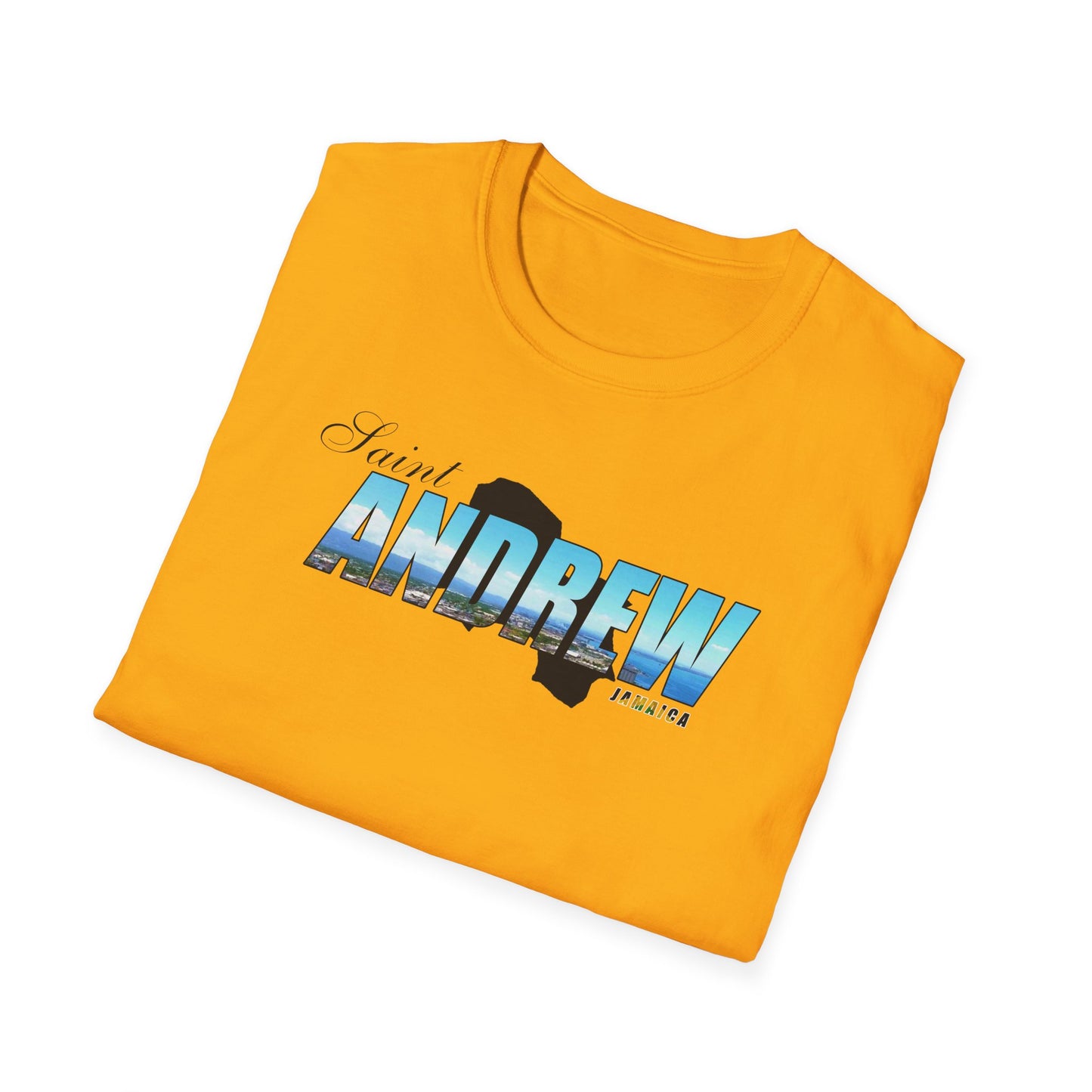 Saint Andrew Unisex Softstyle T-Shirt – Comfortable Beachwear for Vacation Vibes