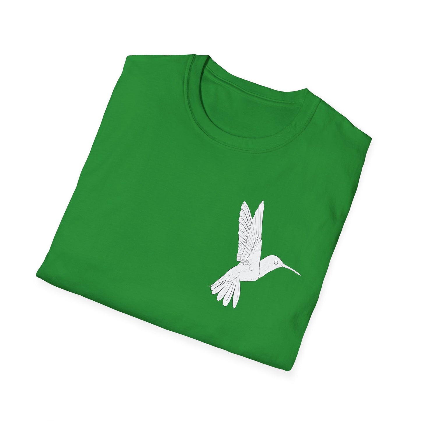 Hummingbird Design Unisex Softstyle T-Shirt - Nature Lover's Casual Tee
