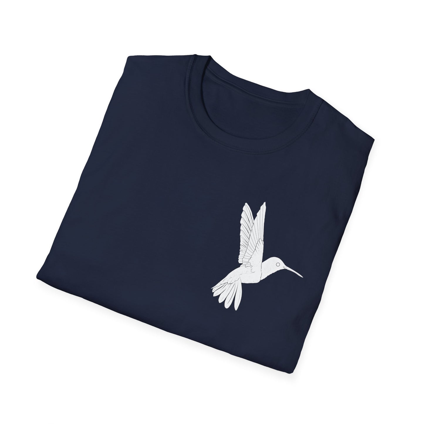 Hummingbird Design Unisex Softstyle T-Shirt - Nature Lover's Casual Tee