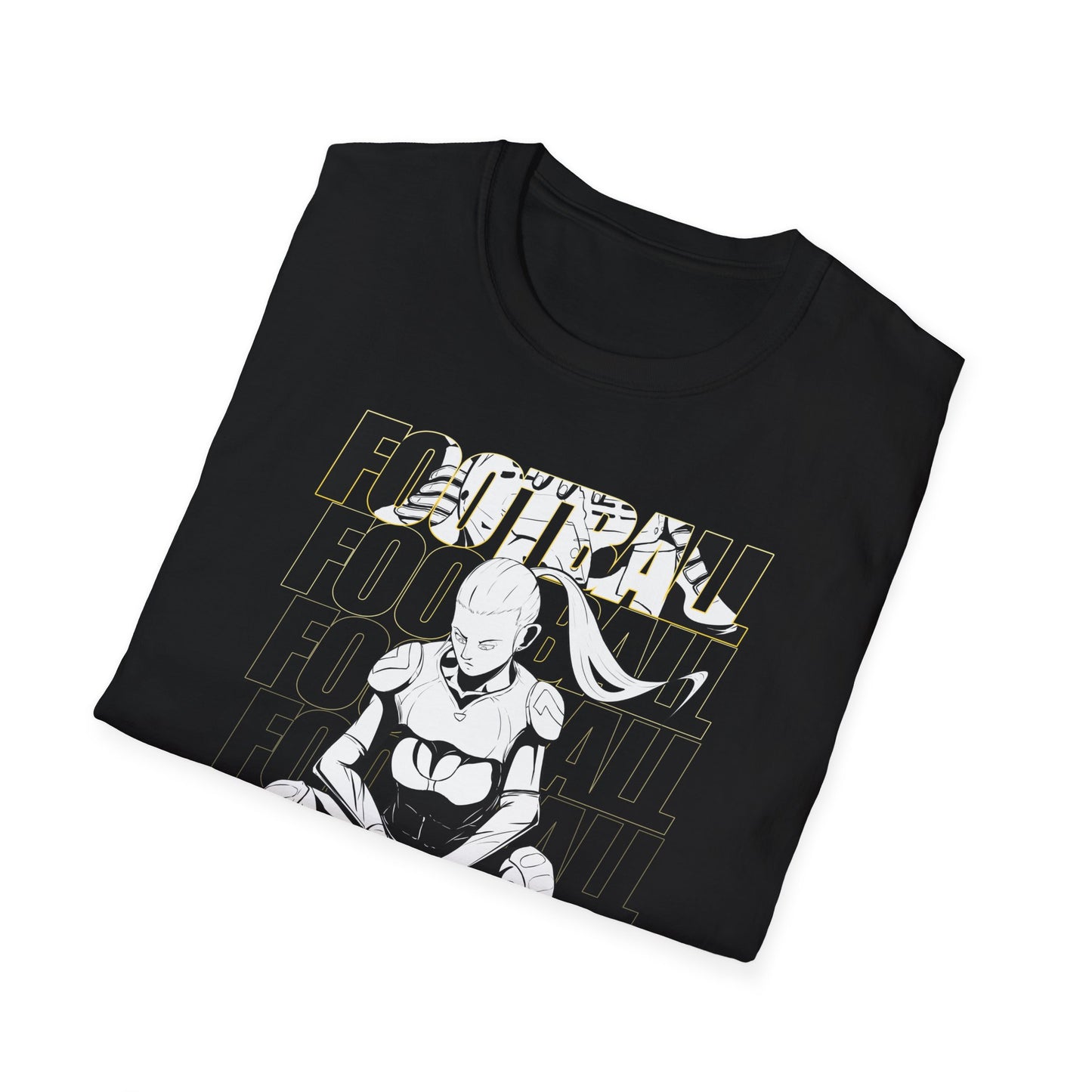 Football Female Graphic - Unisex Softstyle T-Shirt - Perfect for Sports Fans