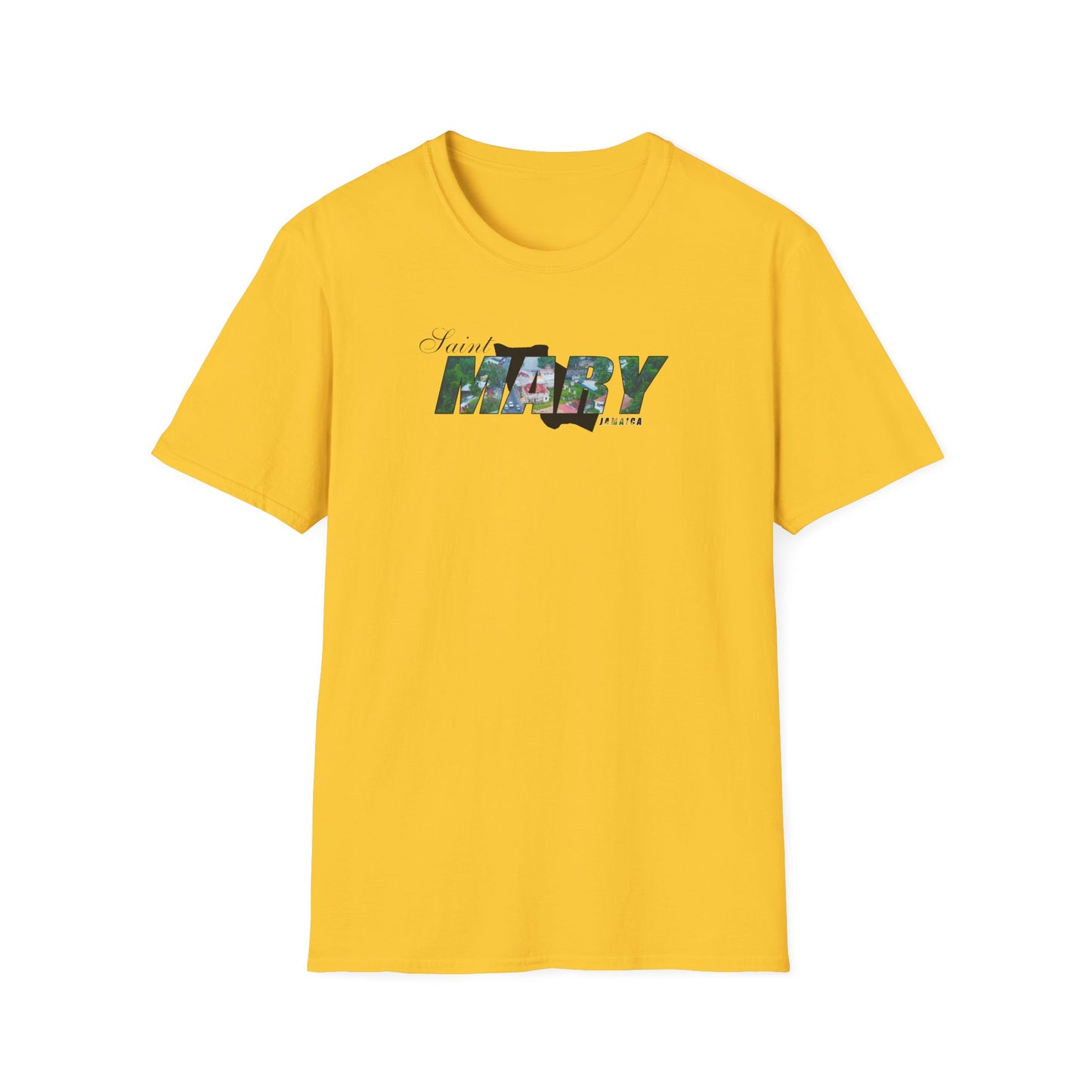 Saint Mary Unisex Softstyle T-Shirt – Comfortable Beachwear for Vacation Vibes