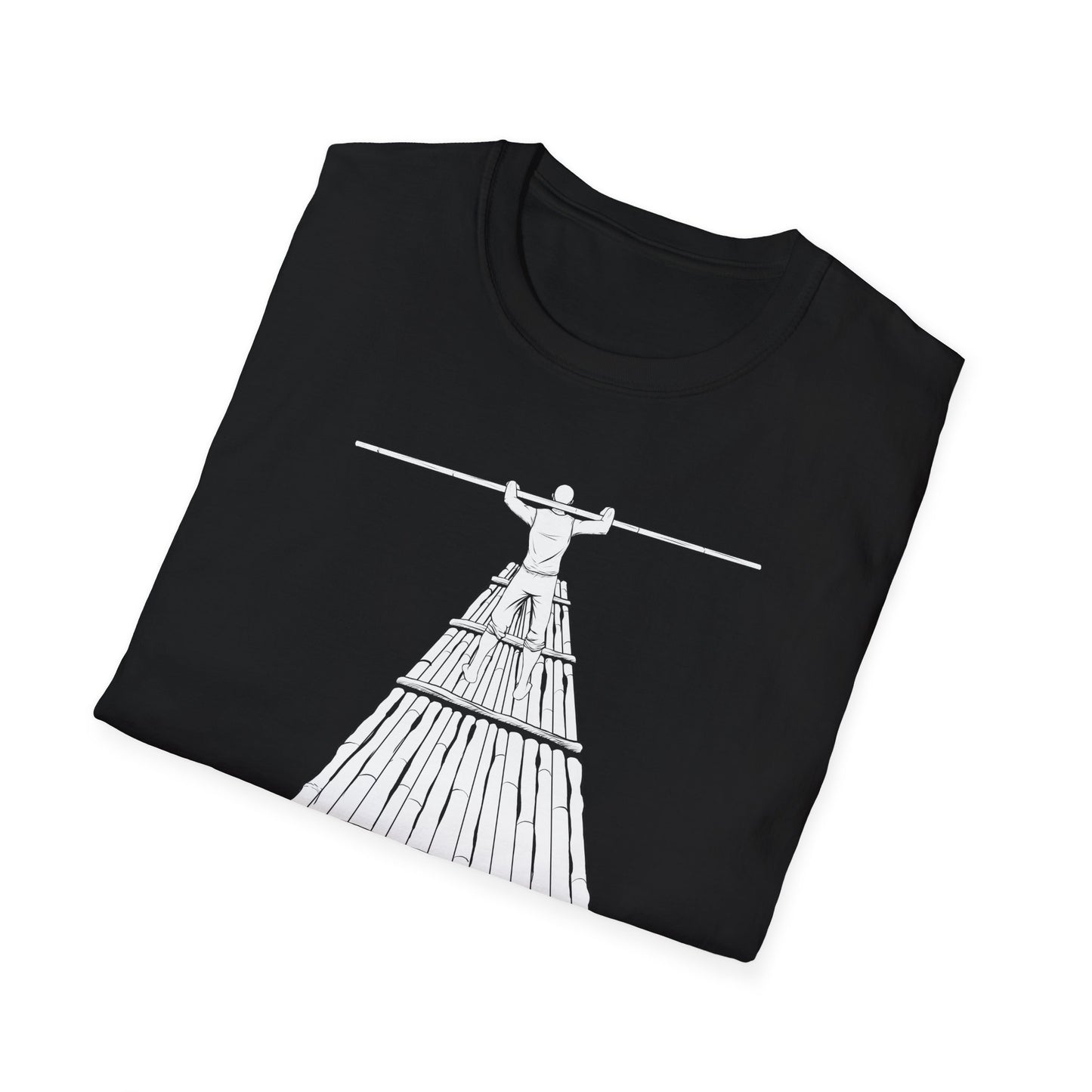 Rower Illustration Unisex Softstyle T-Shirt - Minimalist Graphic Tee for Nature Lovers
