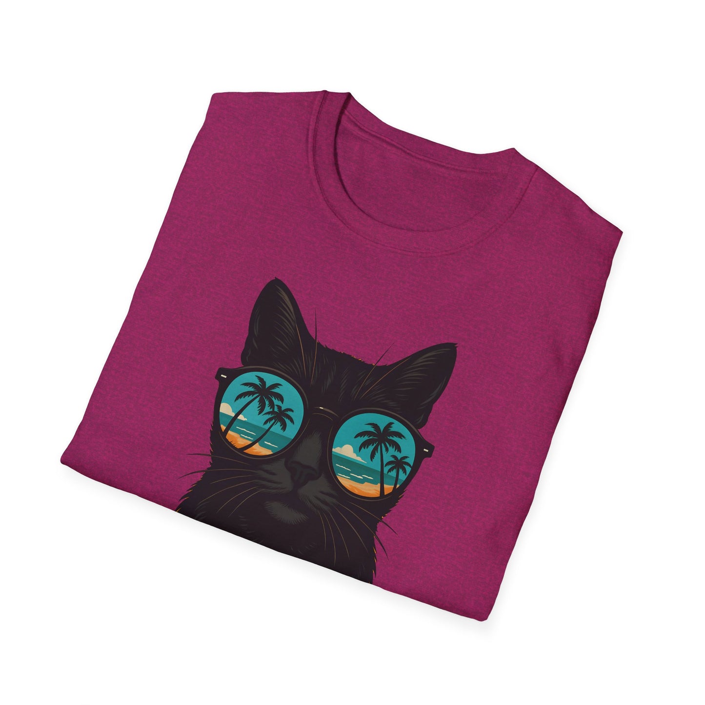 Cool Cat Sunglasses T-Shirt, Summer Tee, Cat Lover Gift, Unisex Graphic Tee, Beach Vibes Shirt, Casual Wear