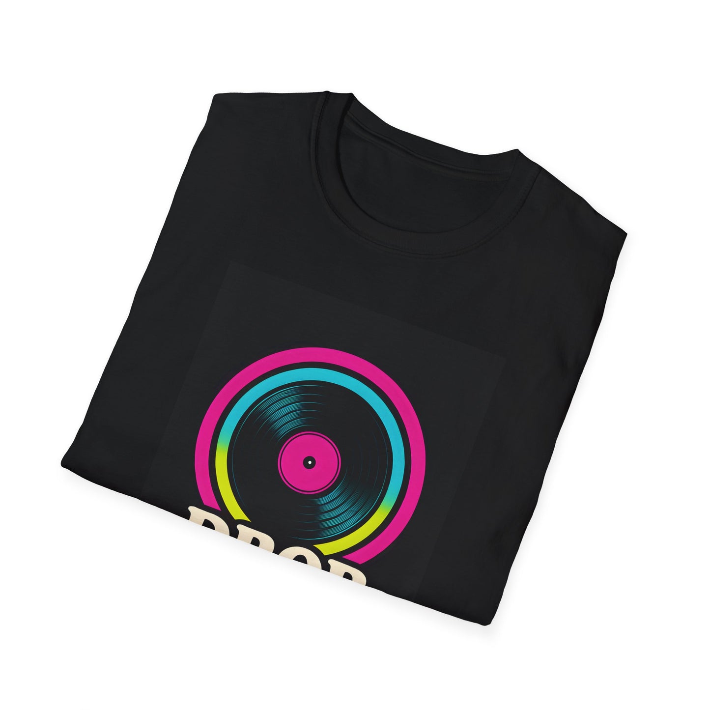 Drop The Rythm v2 - Groovy Music T-Shirt, Music Lover Gift, Retro Vinyl Tee, CD Release Party Apparel, Fun Concert Shirt, Festival Fashion