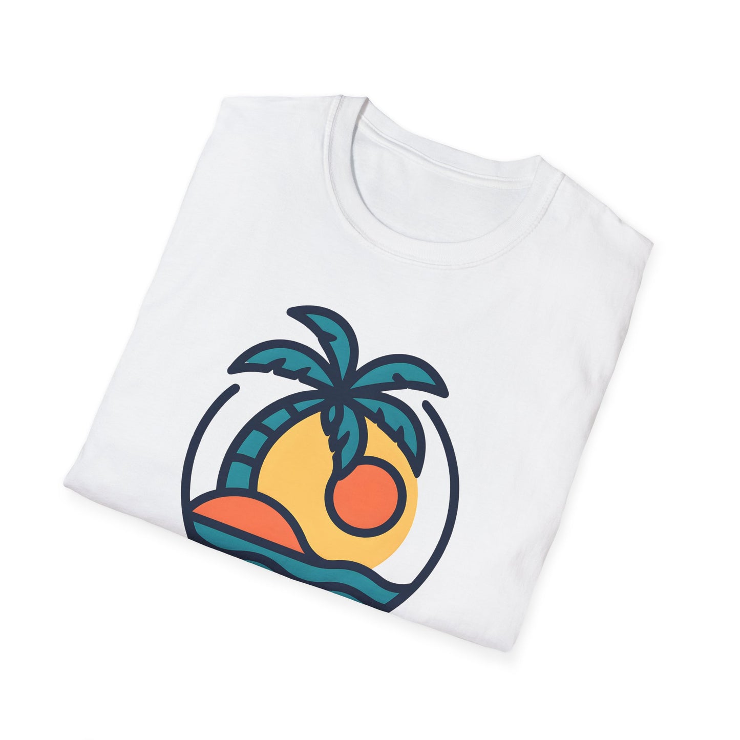 Tropical Sunset T-Shirt, Casual Wear, Summer Style, Vacation Outfit, Gift for Beach Lovers, Outdoor Activities Shirt