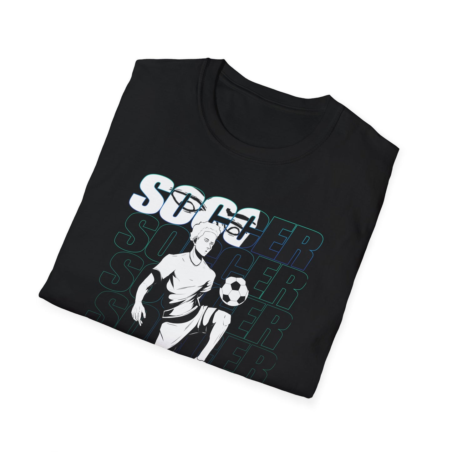 Soccer Male Design Unisex Softstyle T-Shirt