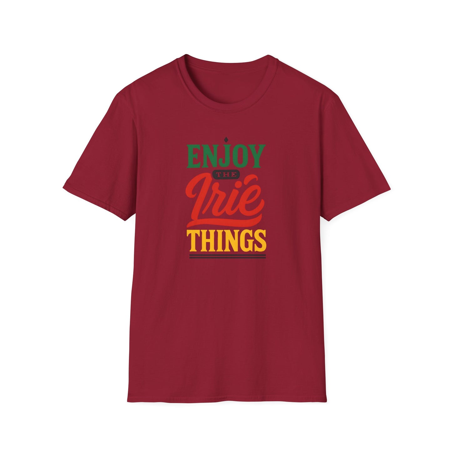 Enjoy the Irie Things - Unisex Softstyle T-Shirt, Relaxed Fit Tee, Positive Vibes Shirt, Perfect for Reggae Lovers, Gift for Friends