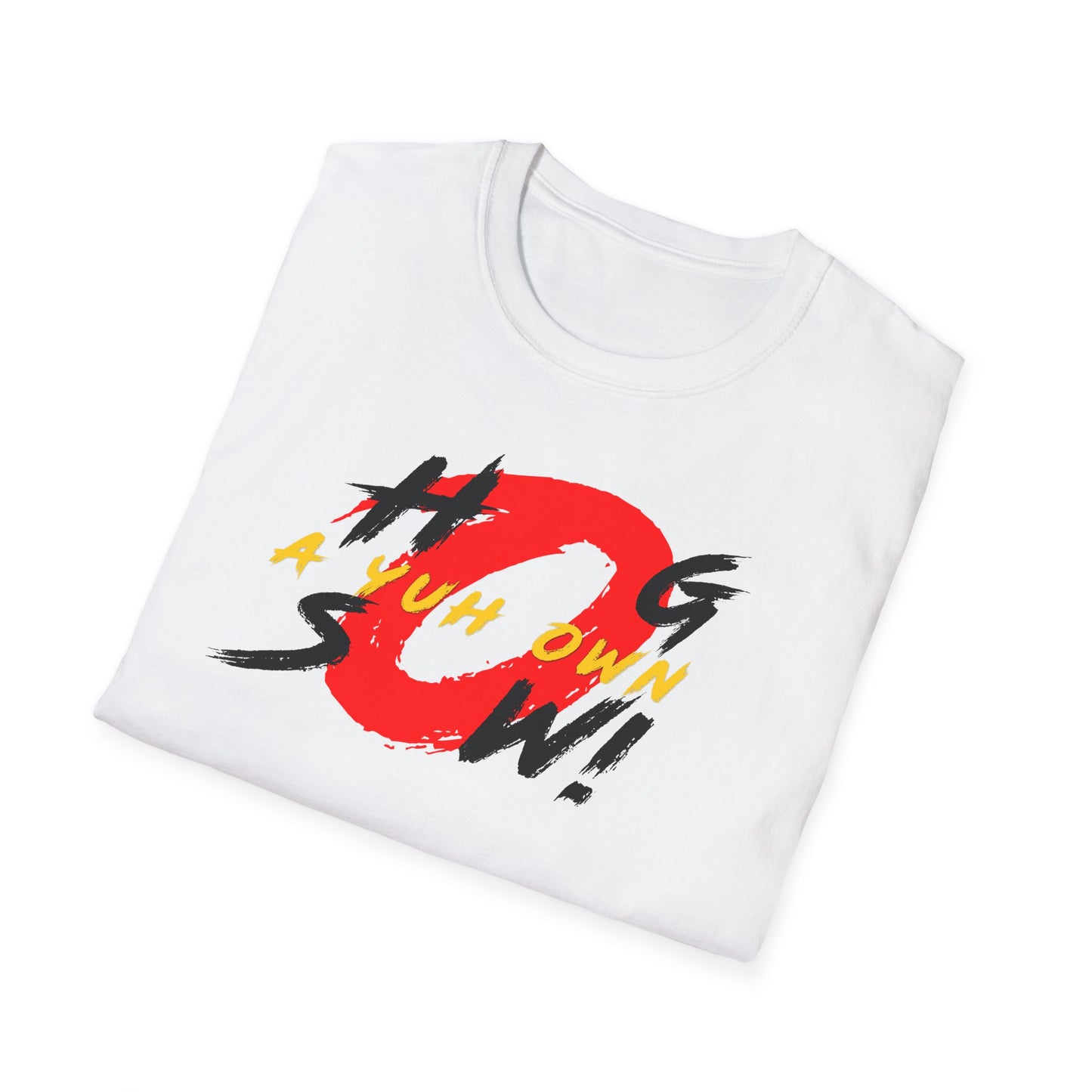 "Hog A Yuh Own Sow!" Graphic Tee - Unisex Softstyle T-Shirt - Casual Wear for All Occasions