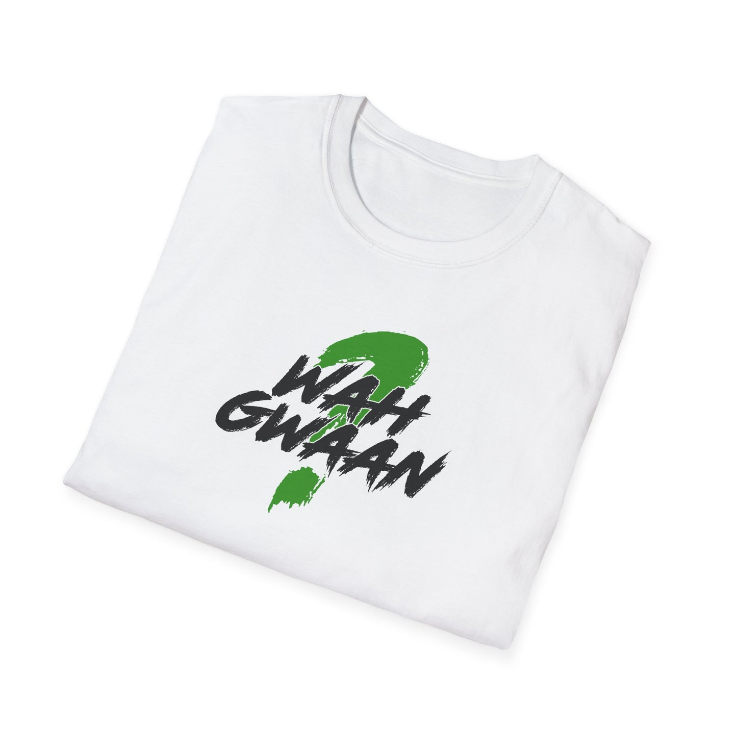 'Wah Gwaan' Graphic Unisex Softstyle T-Shirt - Inspirational Tee for Casual Vibes