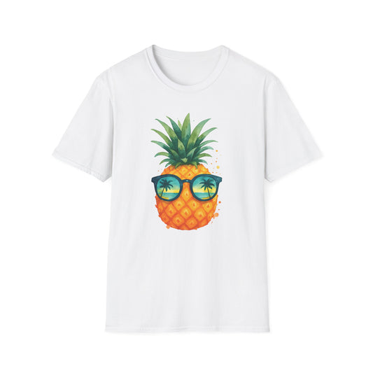 Cool Pineapple Sunglasses T-Shirt | Summer Vibes, Beachwear, Gift for Pineapple Lovers, Tropical Party Outfit, Unisex Tee