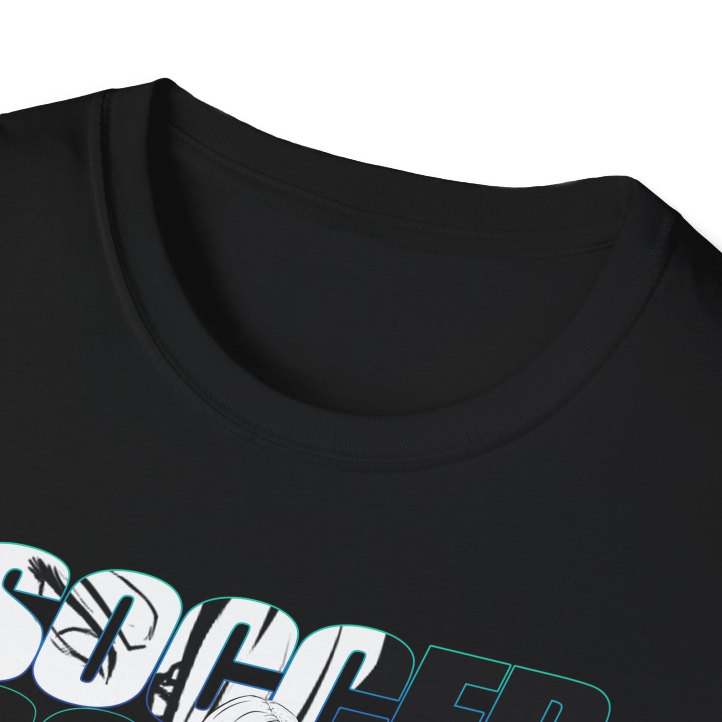 Soccer Female Design Unisex Softstyle Soccer T-Shirt – Sporty Graphic Tee for Soccer Fans