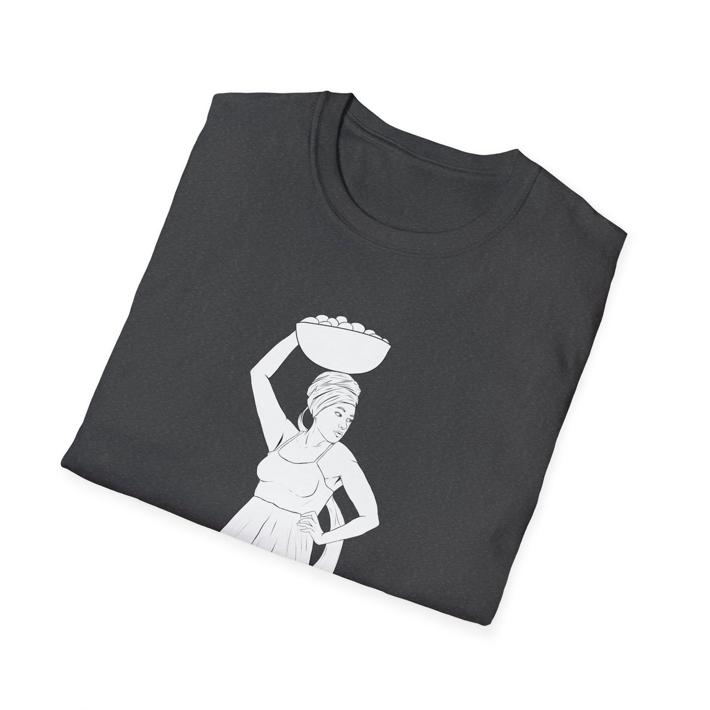 Market Woman Illustration Unisex Softstyle T-Shirt