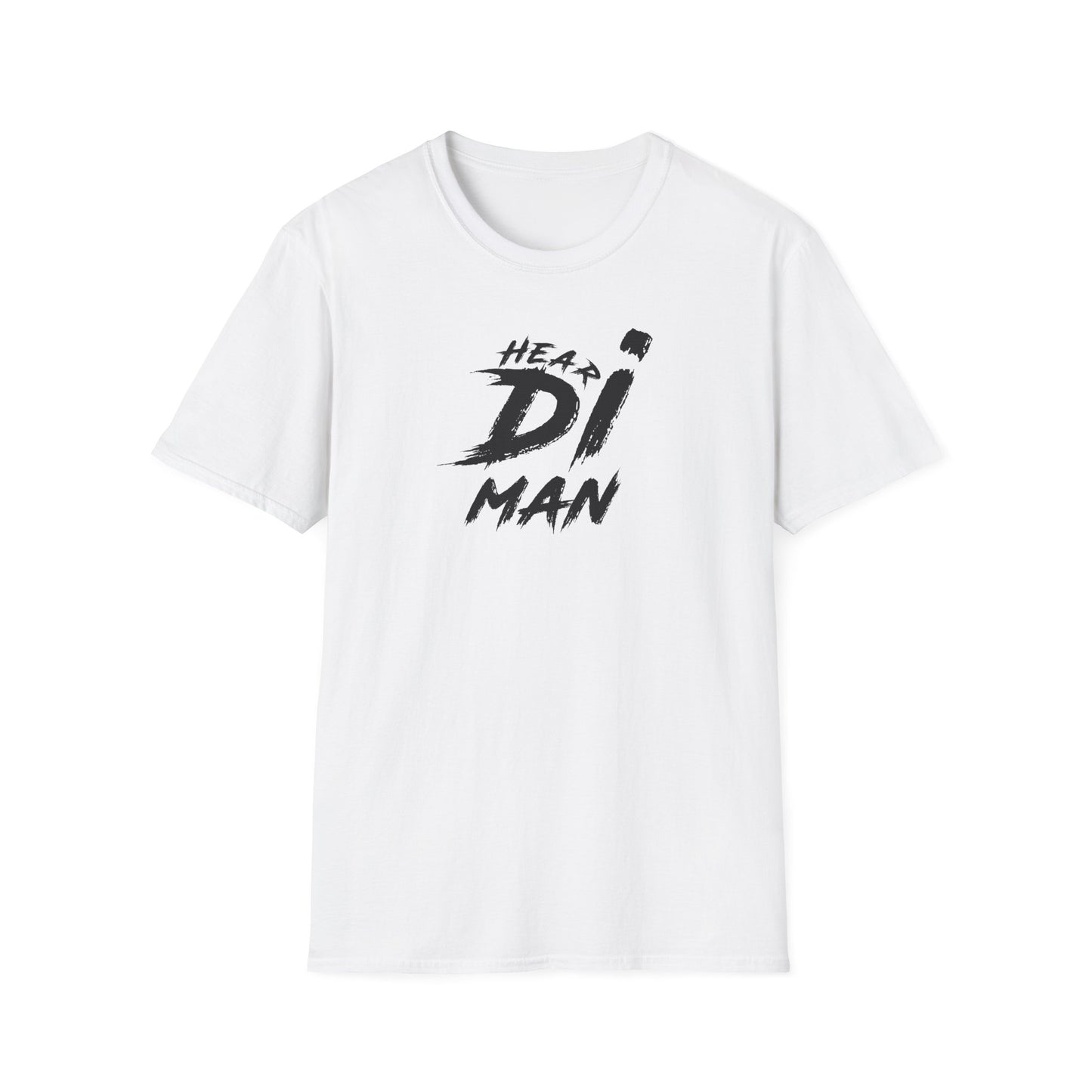'Hear Di Man' Graphic Tee for Casual Flair - Unisex Softstyle T-Shirt - Bold