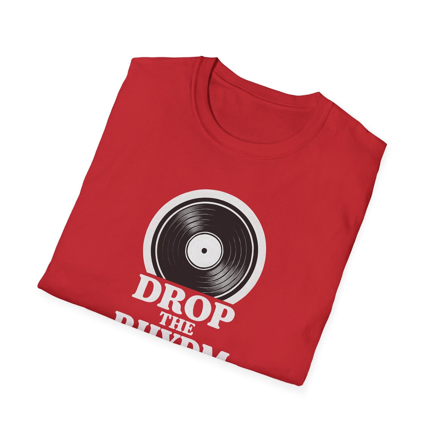 "Drop the Rhydm" Retro Music Inspired Unisex T-Shirt, Drop the Rhythm Tee, Music Lover Gift, Casual Wear, Vinyl Record Shirt