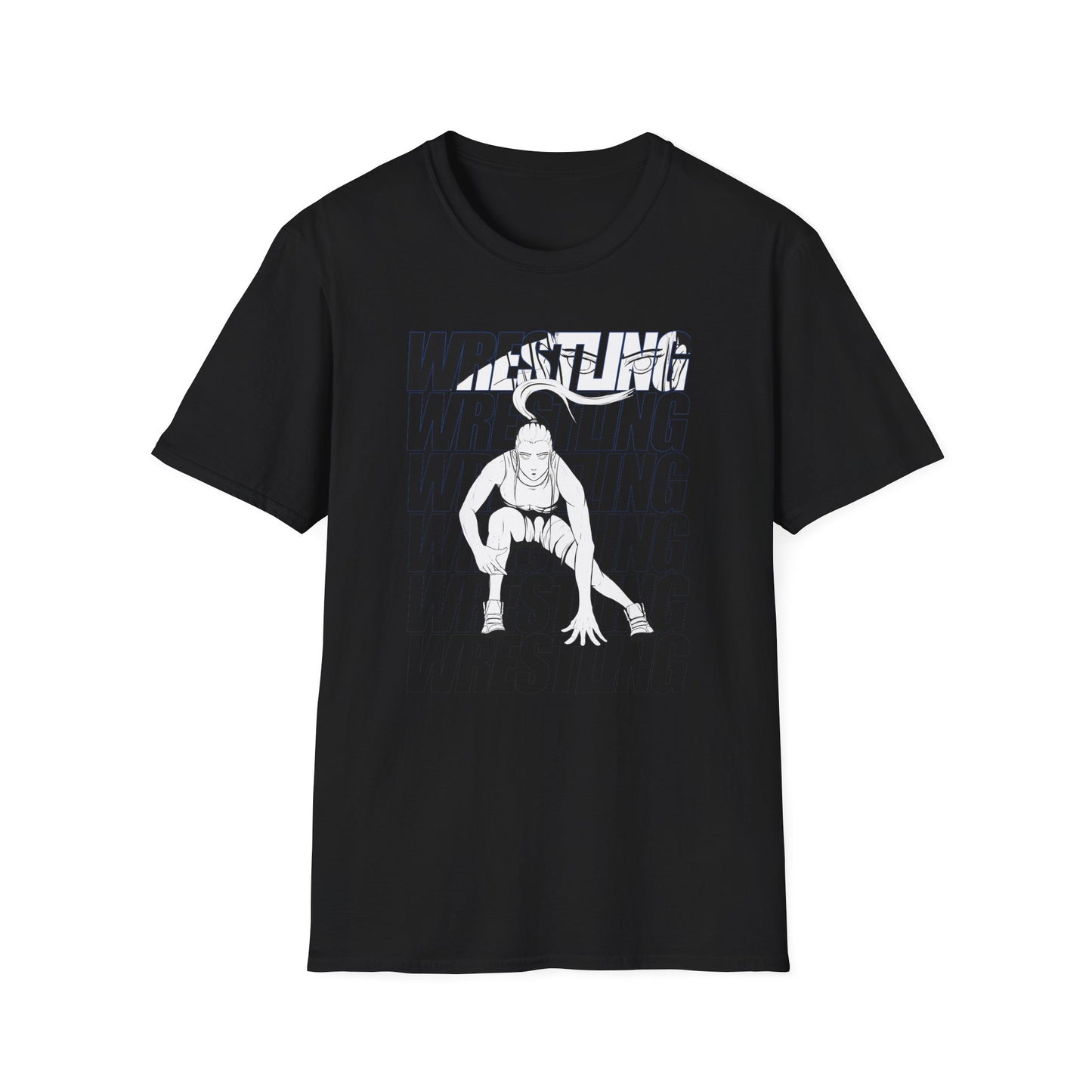 Wrestling Female Design - Unisex Softstyle T-Shirt - Perfect for Fans and Competitors
