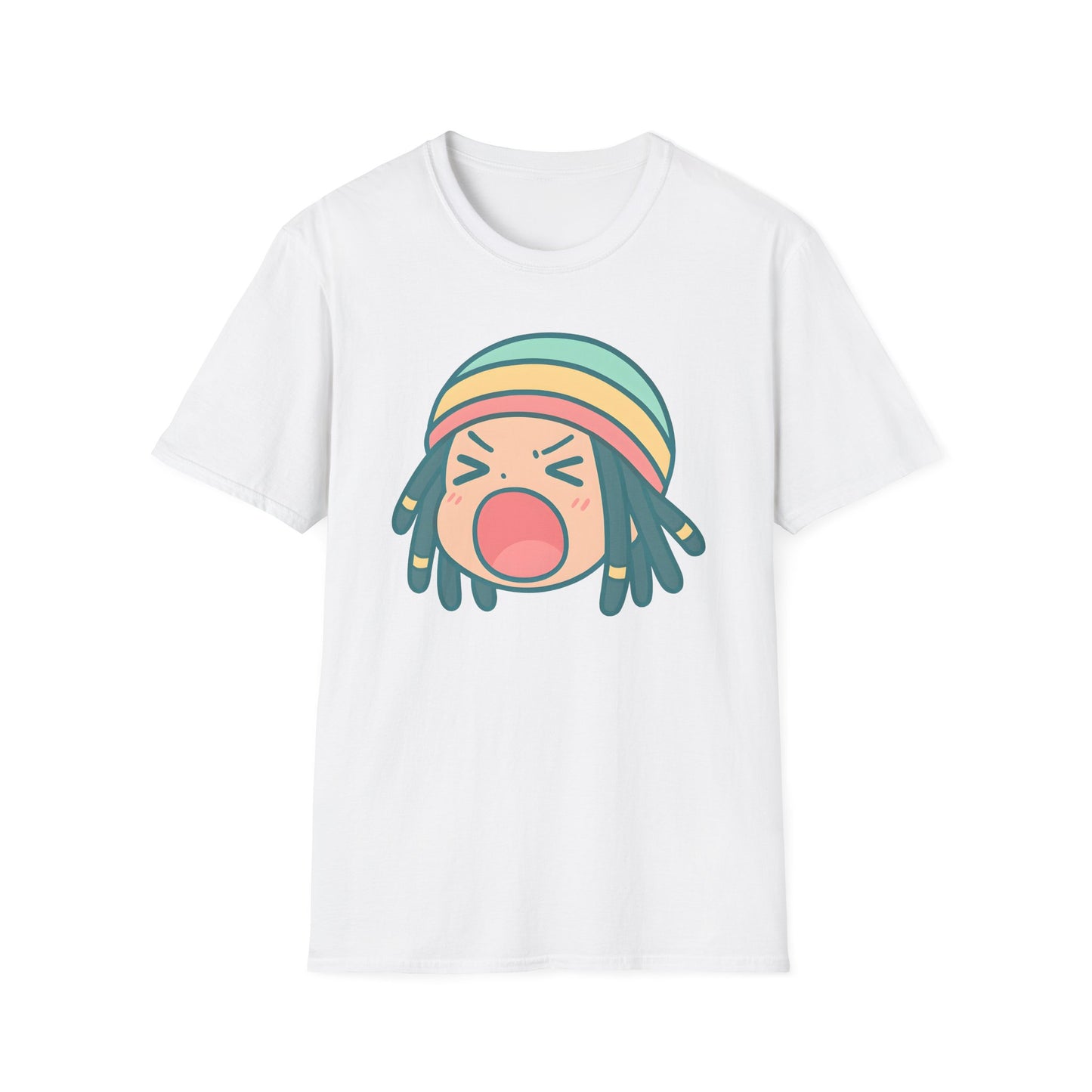 Rasta Chibi - Vibrant Expressive T-Shirt, Fun Graphic Tee, Casual Unisex Shirt, Gift for Music Lovers, Everyday Wear, Summer Style