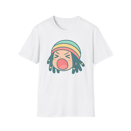 Rasta Chibi - Vibrant Expressive T-Shirt, Fun Graphic Tee, Casual Unisex Shirt, Gift for Music Lovers, Everyday Wear, Summer Style