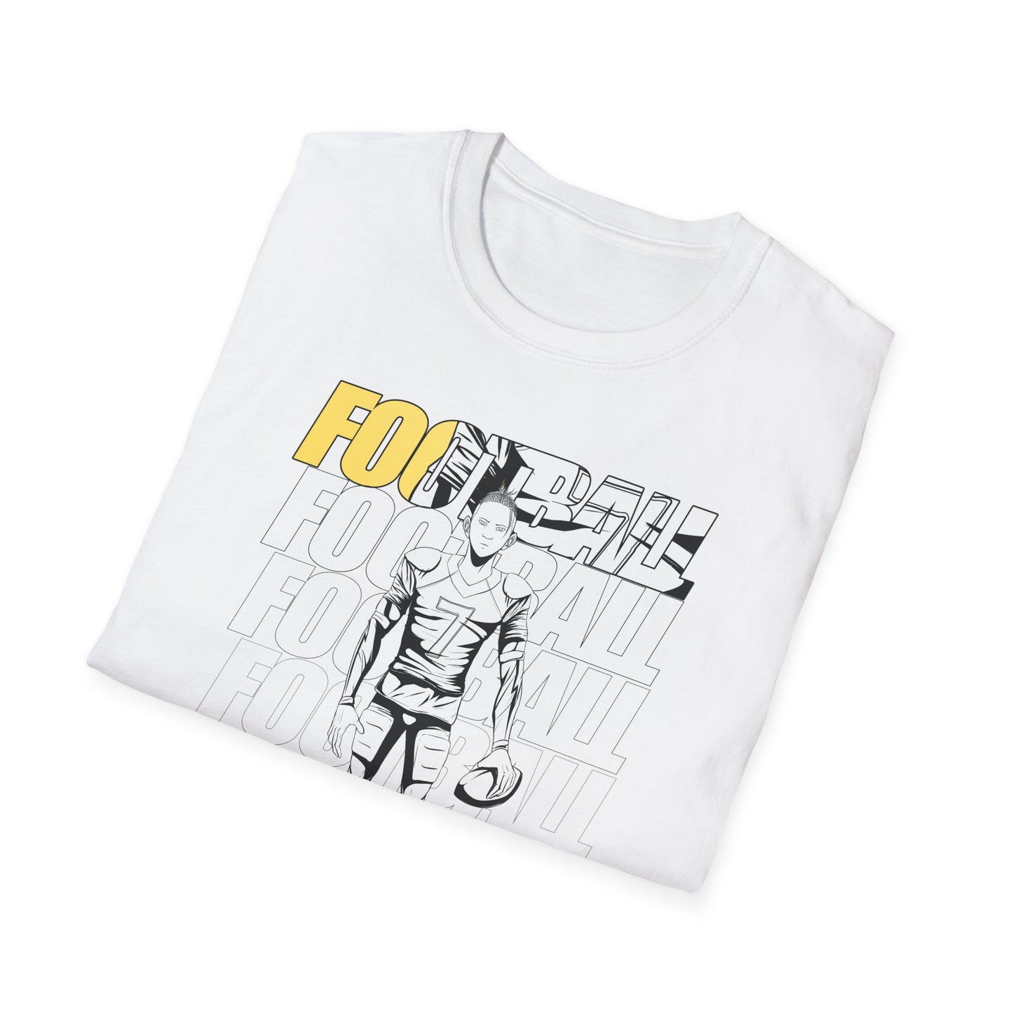 Football Male Graphic - Unisex Softstyle T-Shirt - Perfect for Sports Fans