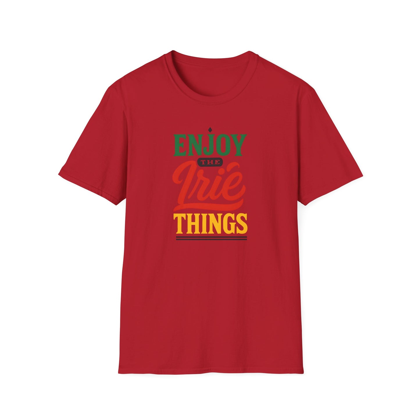 Enjoy the Irie Things - Unisex Softstyle T-Shirt, Relaxed Fit Tee, Positive Vibes Shirt, Perfect for Reggae Lovers, Gift for Friends