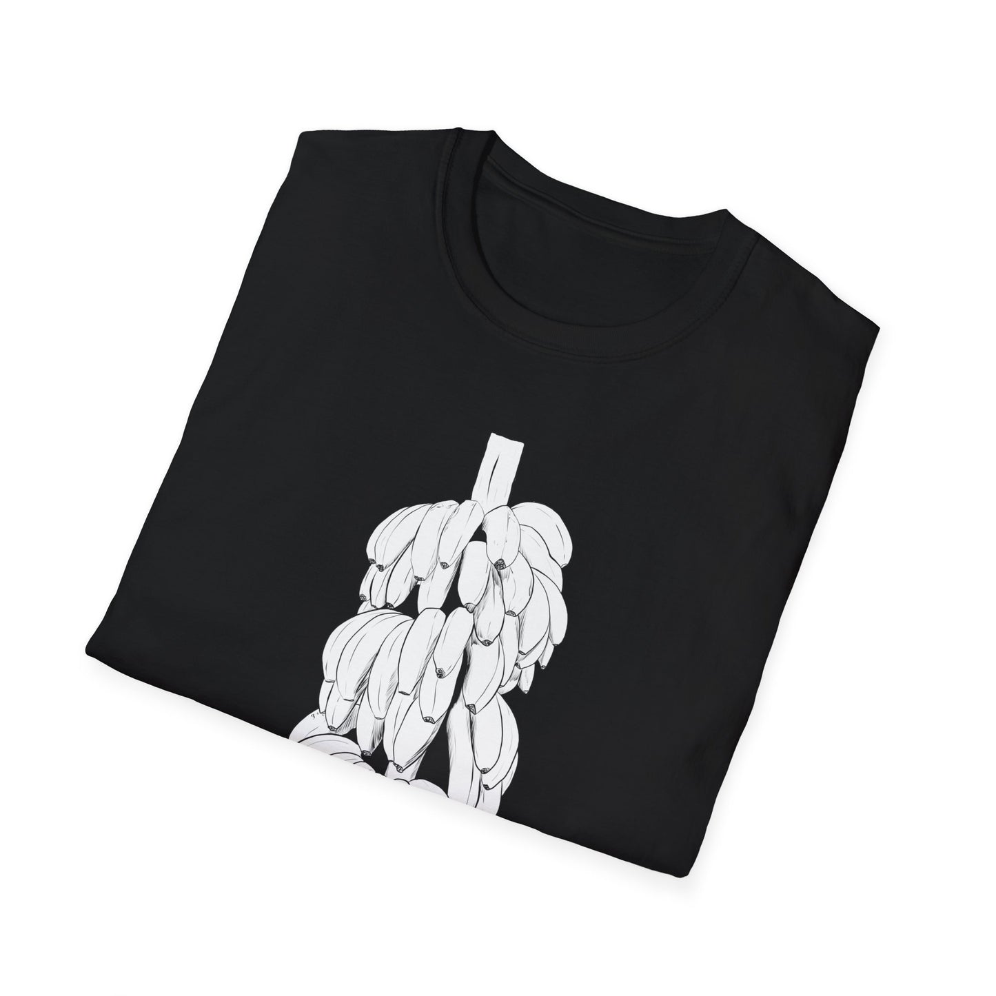 Banana Illustration Unisex Softstyle T-Shirt - Fun Fruit Graphic Tee for Casual Wear