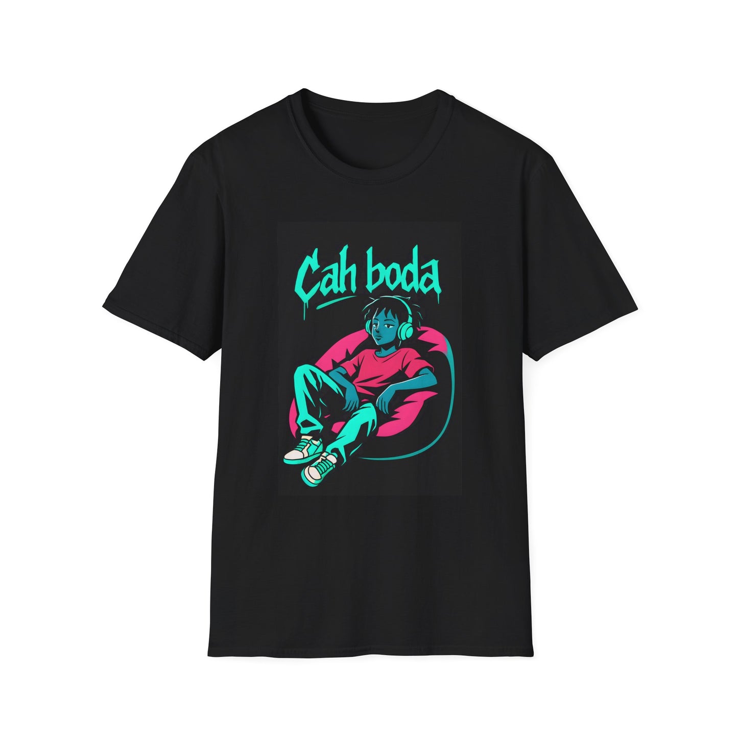 Cah Boda - Chill Vibes Graphic T-Shirt - Unisex Softstyle Tee, Cool Streetwear, Gift for Dad, Chill Out Merchandise, Summer Casual Wear