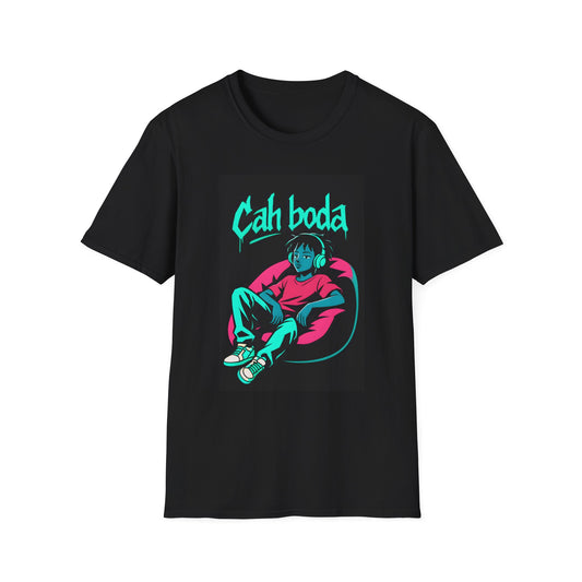 Cah Boda - Chill Vibes Graphic T-Shirt - Unisex Softstyle Tee, Cool Streetwear, Gift for Dad, Chill Out Merchandise, Summer Casual Wear