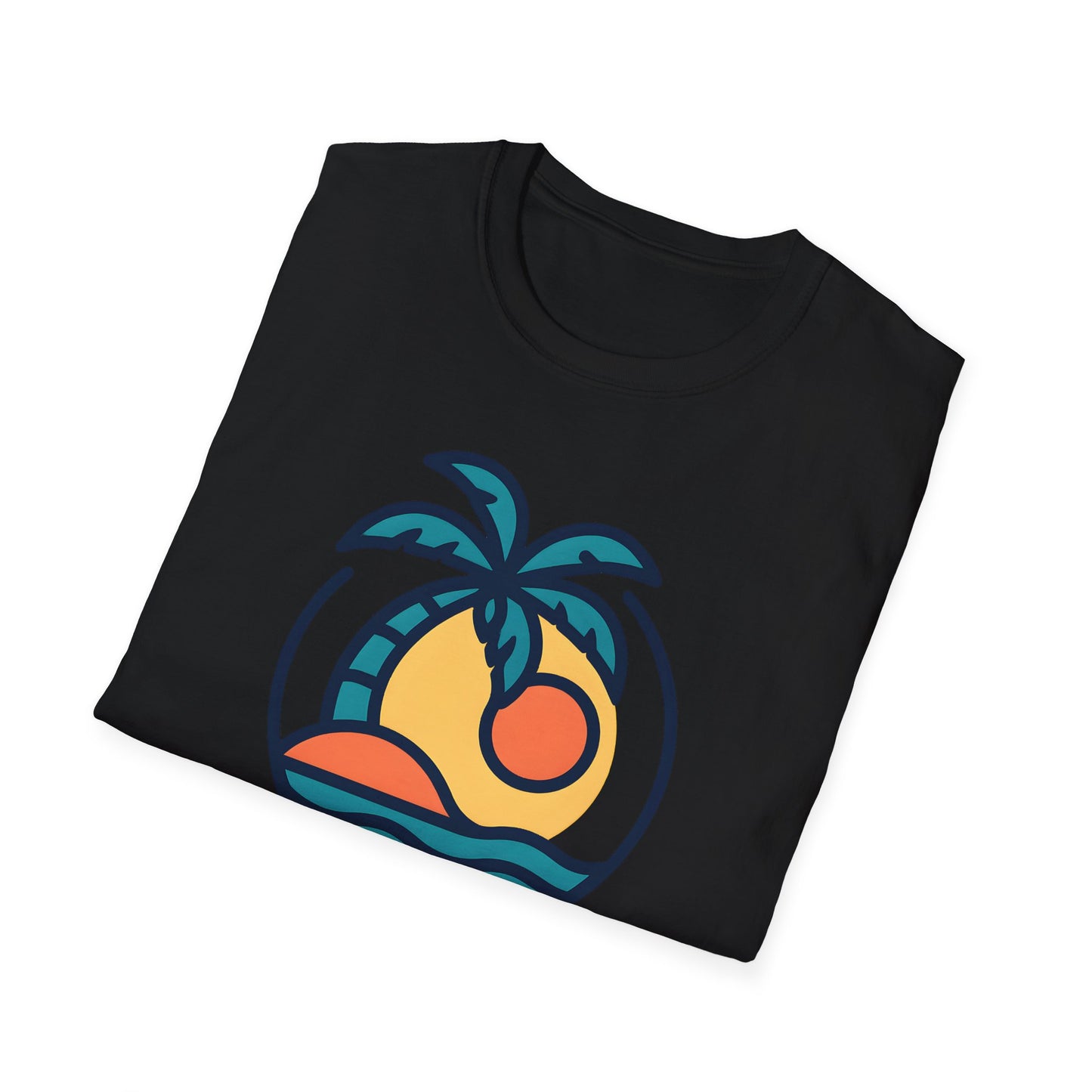 Tropical Sunset T-Shirt, Casual Wear, Summer Style, Vacation Outfit, Gift for Beach Lovers, Outdoor Activities Shirt