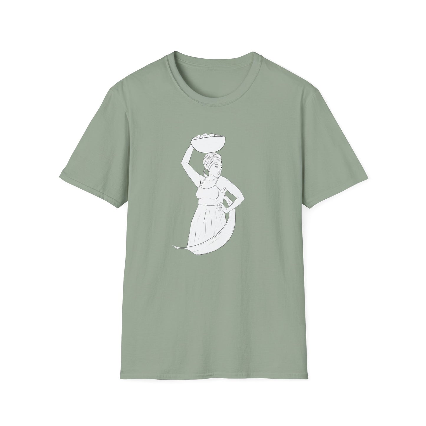 Market Woman Illustration Unisex Softstyle T-Shirt