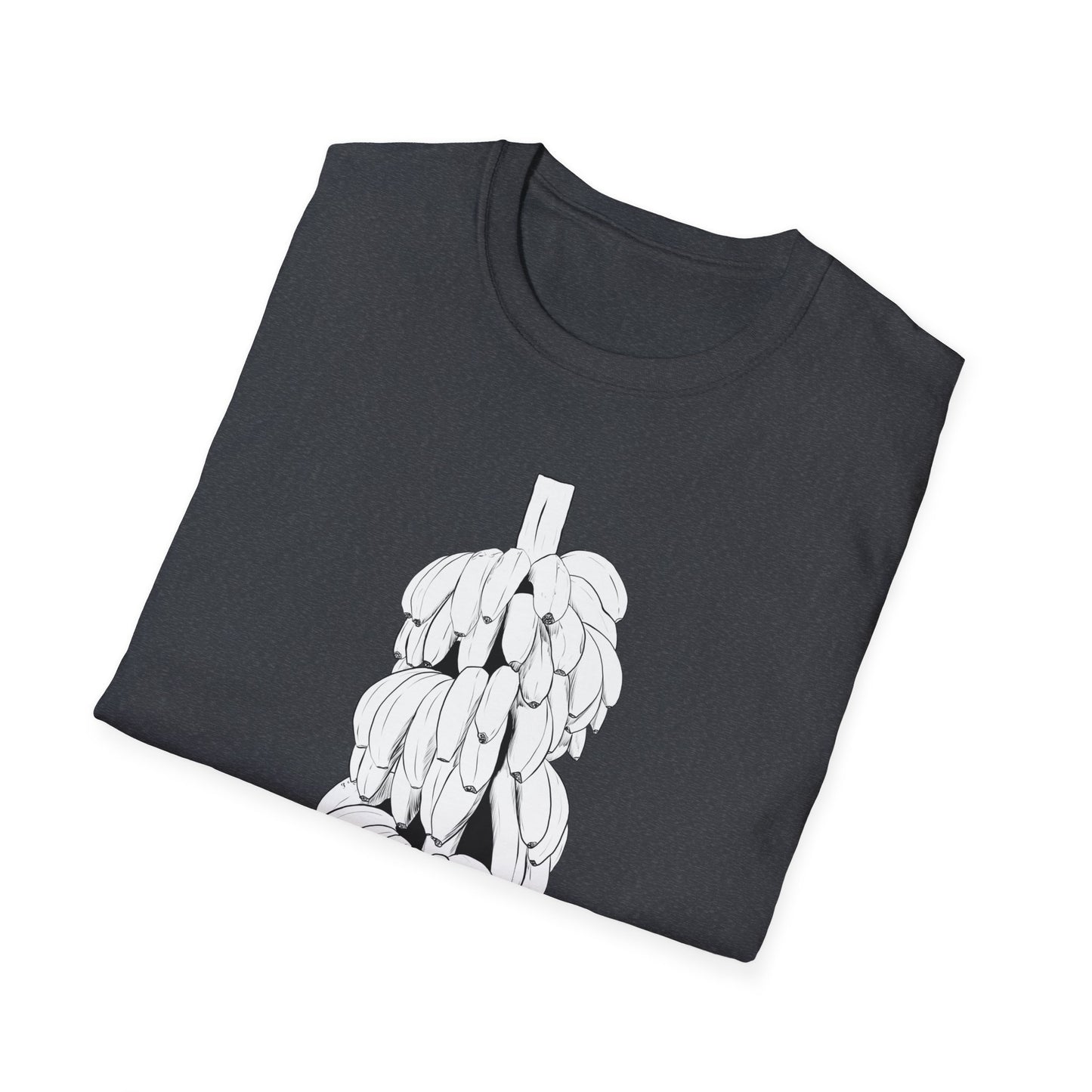 Banana Illustration Unisex Softstyle T-Shirt - Fun Fruit Graphic Tee for Casual Wear